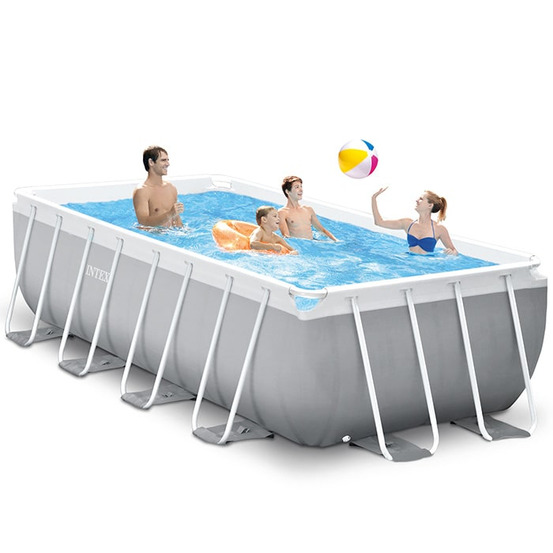 Piscine tubulaire rectangulaire intex prism frame 4 x 2 x 1,22 m