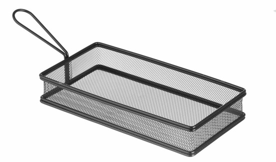 Paniers à frites miniatures noir mat 255x135x(h)45 mm - hendi