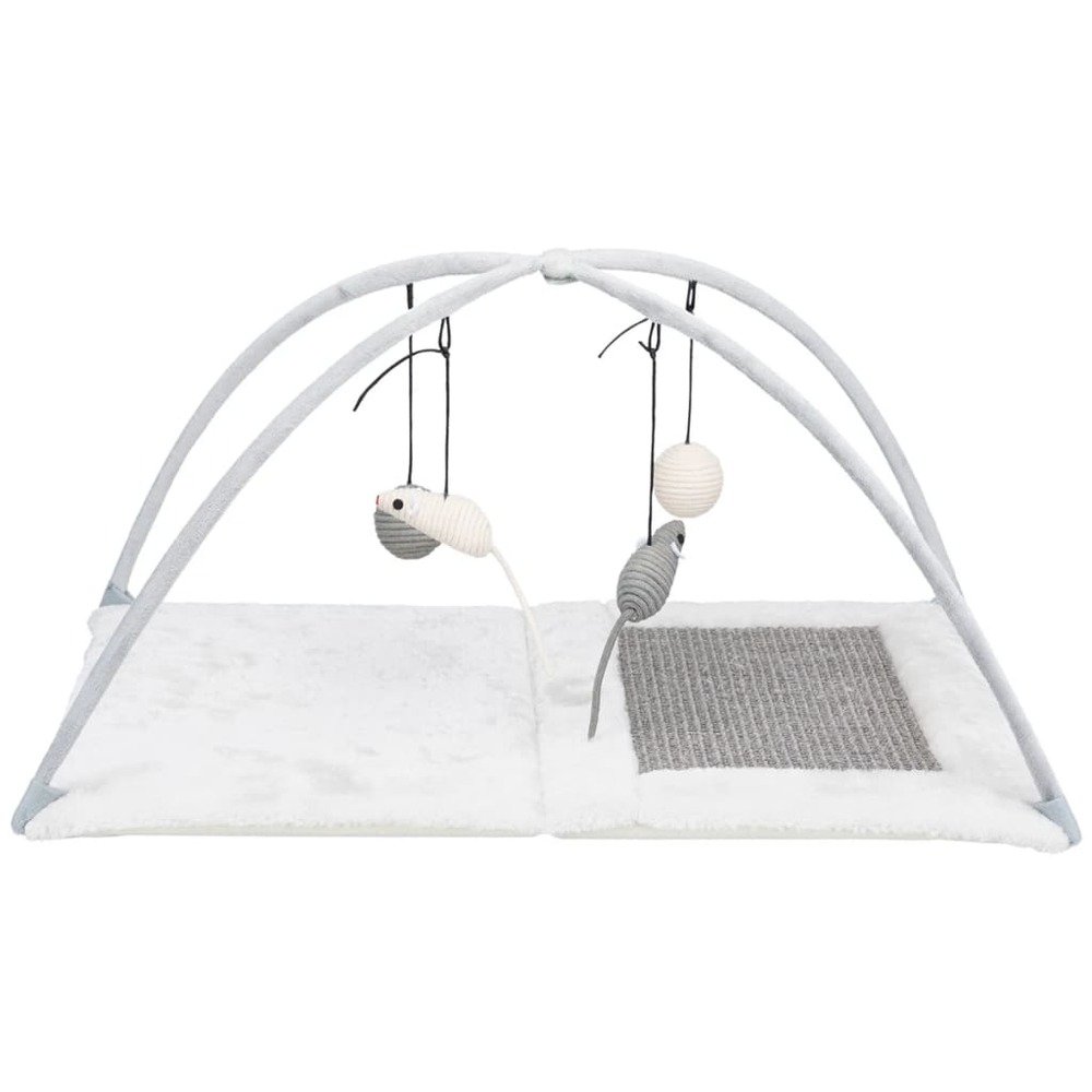 Tapis d'activité pour chats sisal et peluche 43114