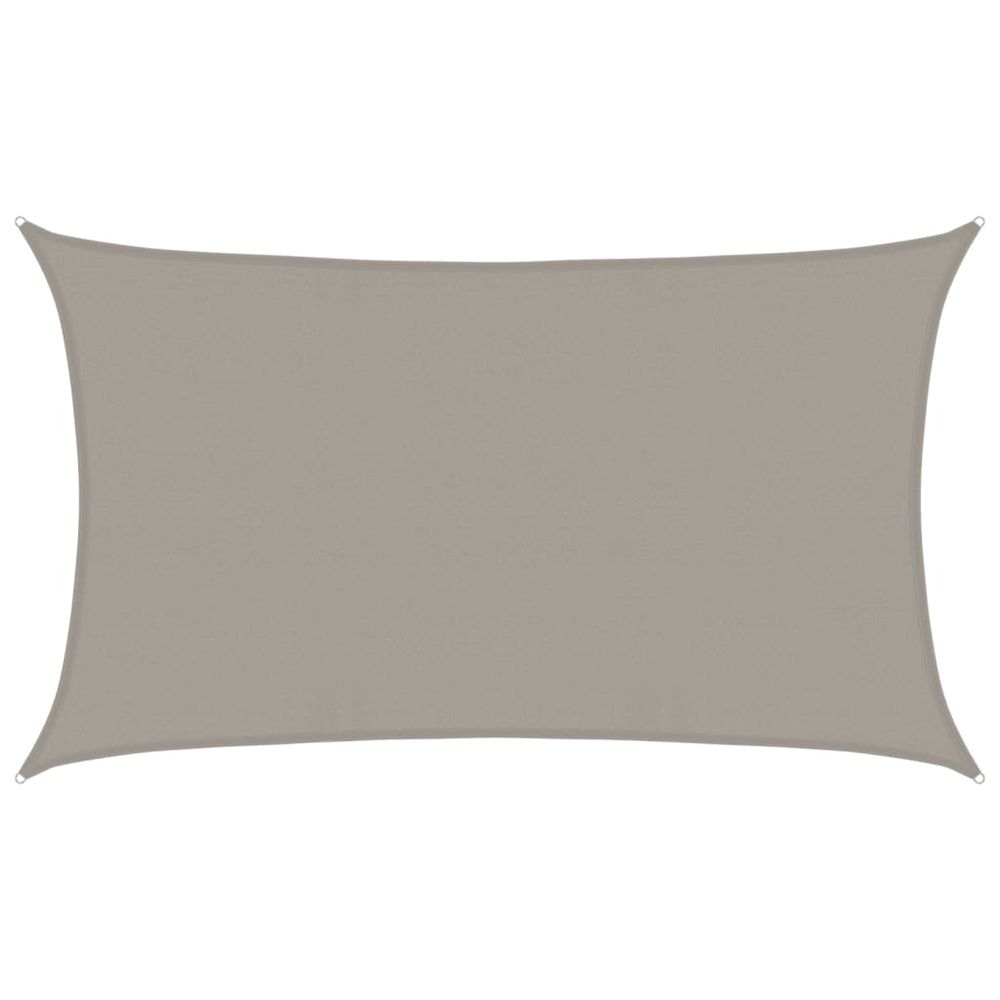 Voile d'ombrage 160 g/m² rectangulaire gris clair 5x8 m pehd