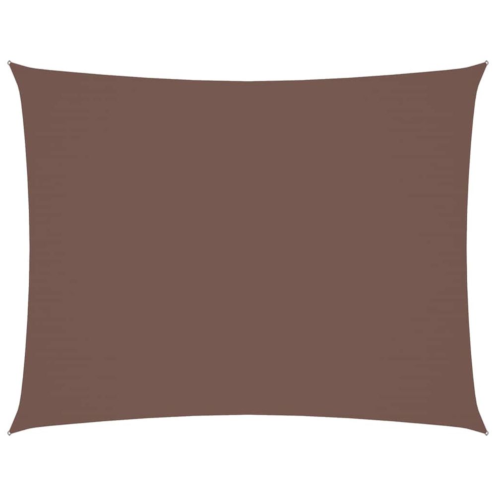 Voile de parasol tissu oxford rectangulaire 2x3,5 m marron