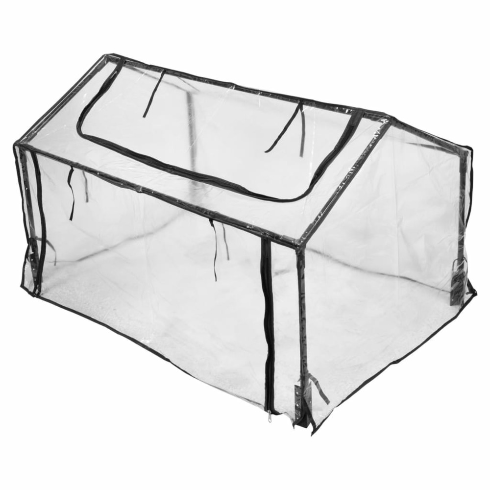 Serre 60x120x80 cm transparent et noir