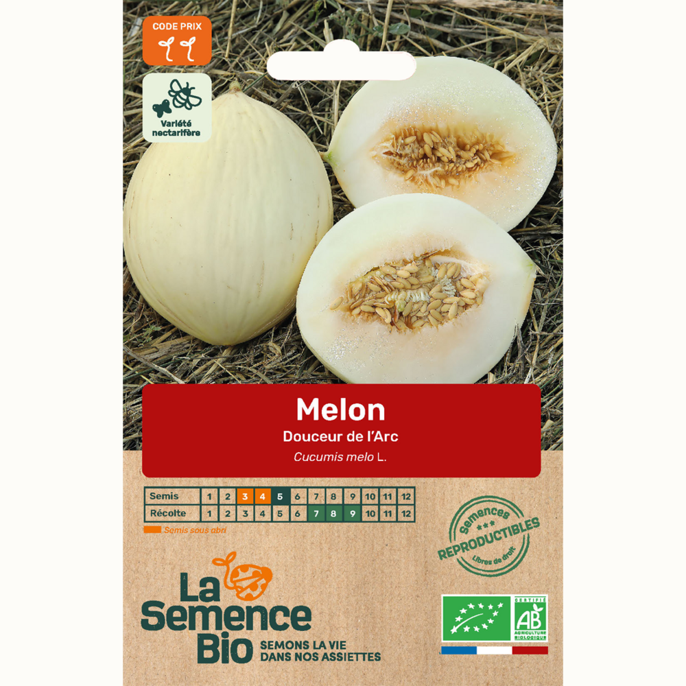 Melon douceur de l'arc - graines bio