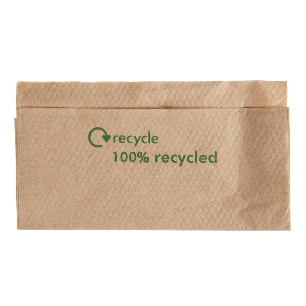 Serviette en papier 1 pli recyclé avec distributeur - carton de 6000 pièces
