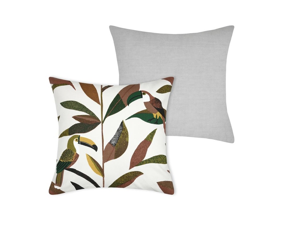 Housse de coussin rio toucan