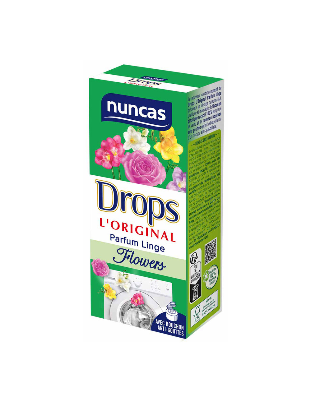Drops parfum linge concentré flowers 100ml - nuncas