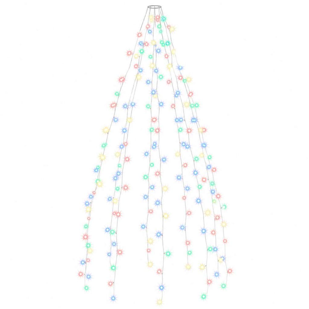Guirlande lumineuse d'arbre de noël 210 led colorées 210 cm