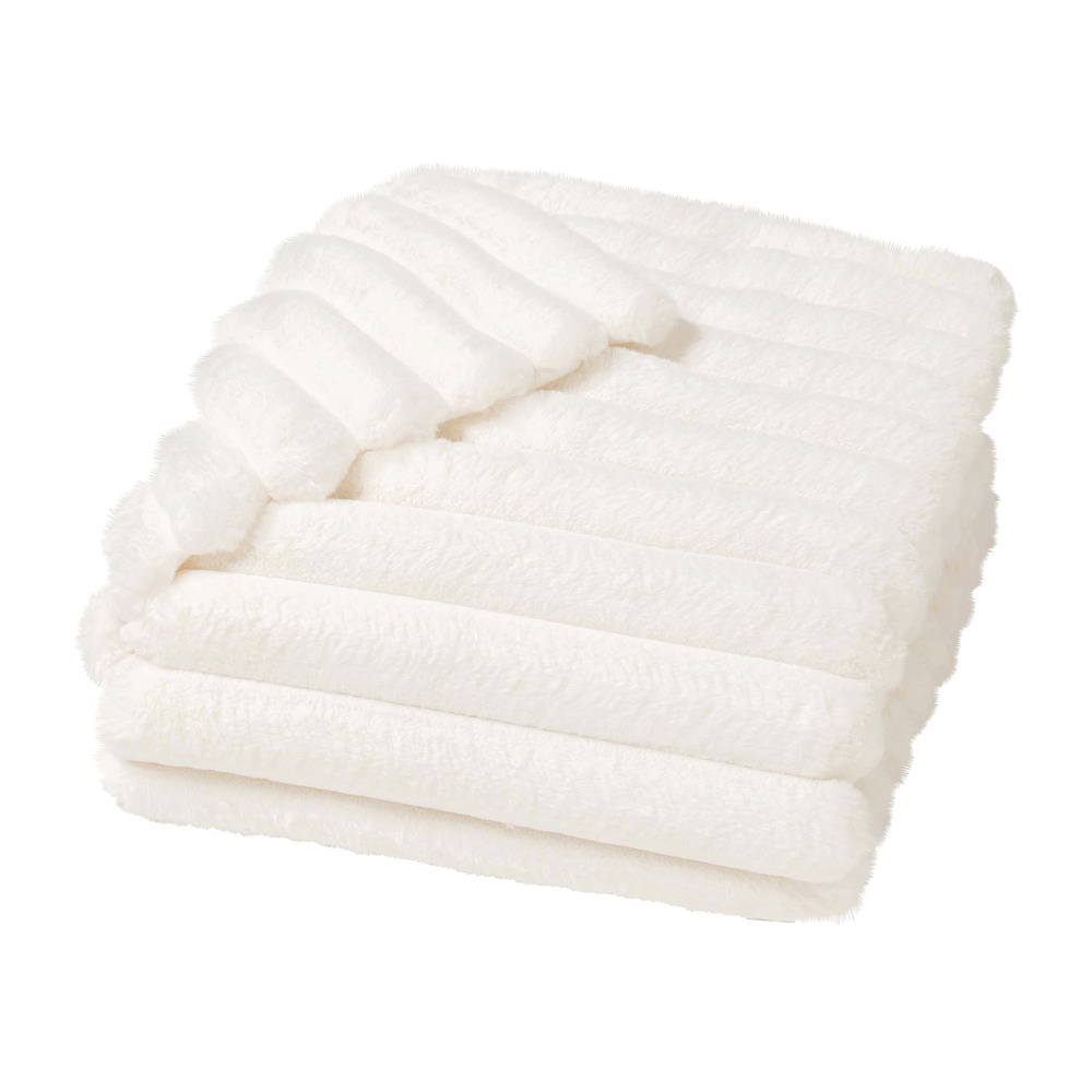 Plaid effet peluche polaire serenity