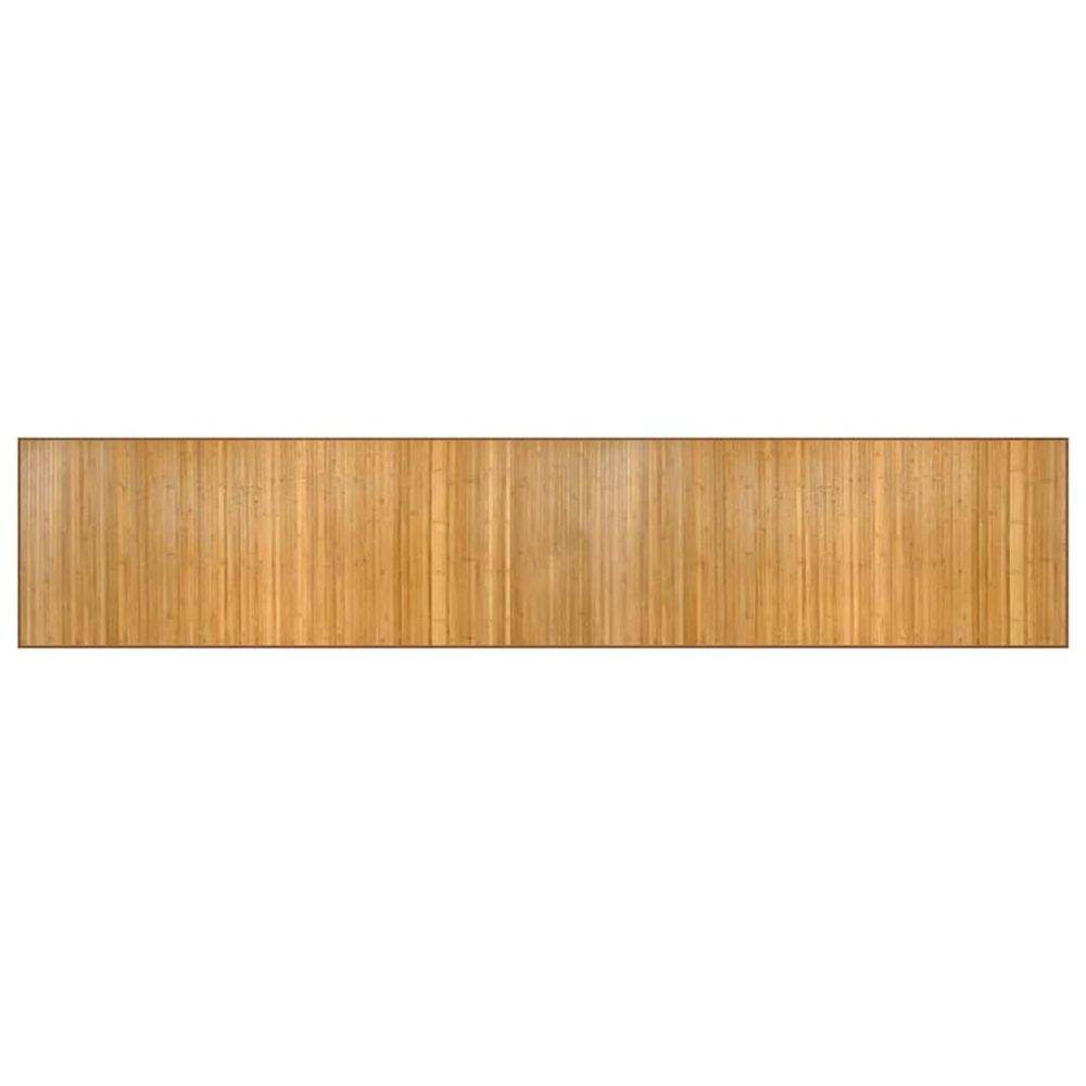 Tapis rectangulaire naturel 80x400 cm bambou