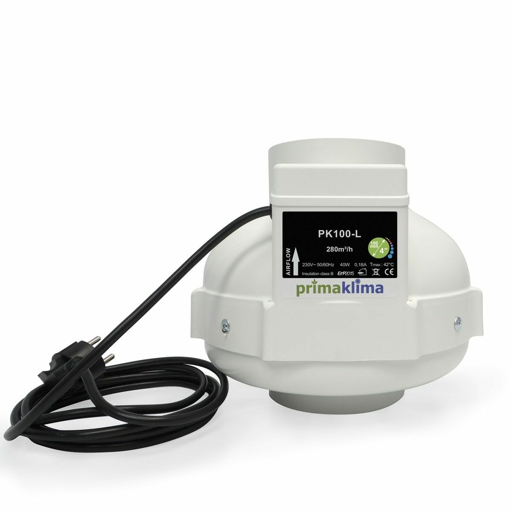 Extracteur d'air 280 m3/h - 1 vitesse - diamètre 100mm