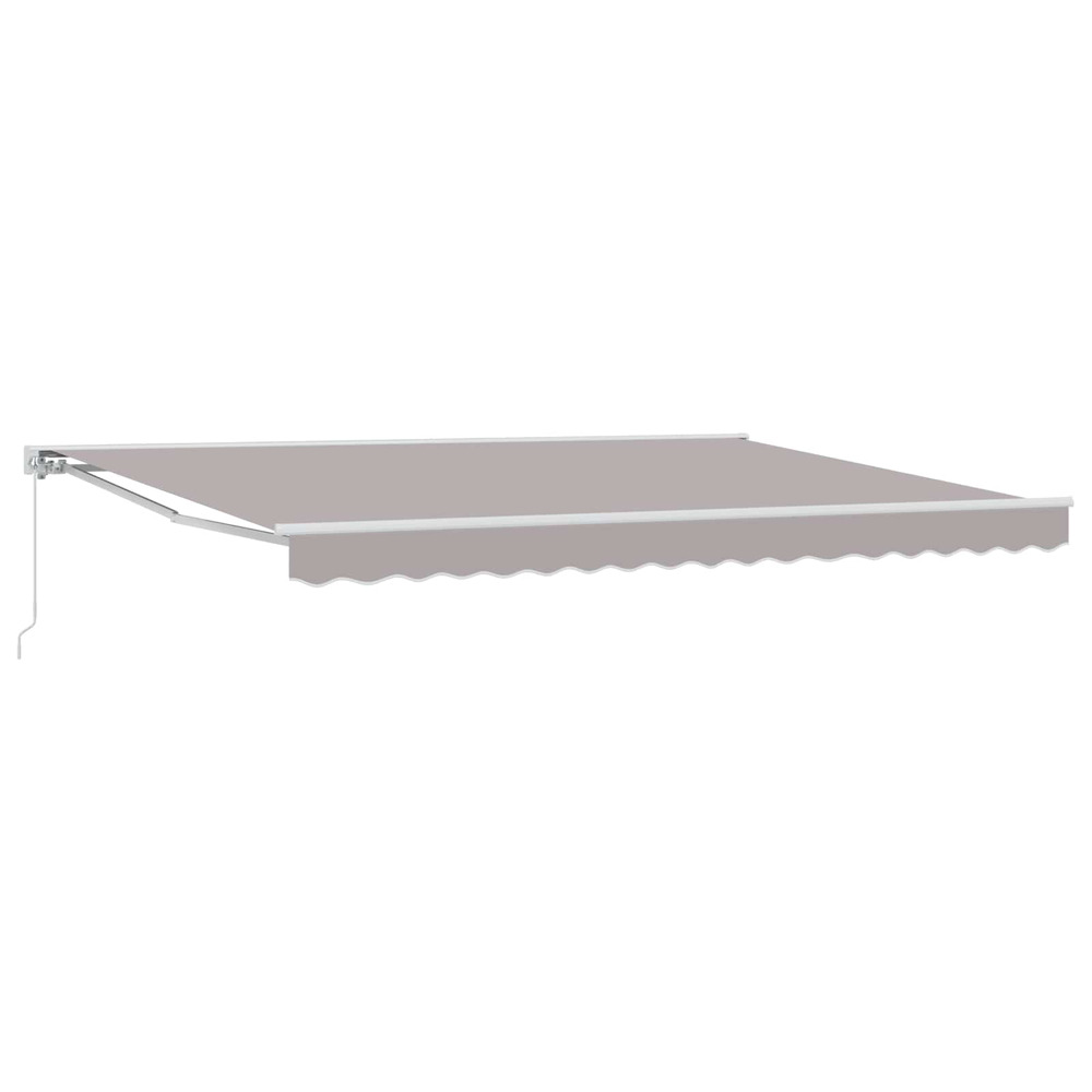Auvent rétractable manuel gris clair 4 × 3 m
