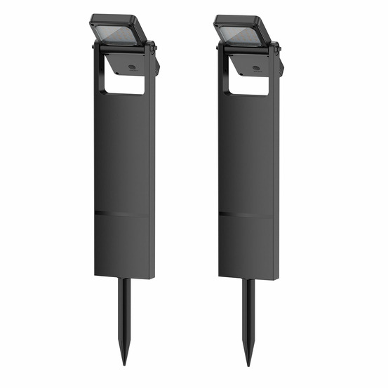 2 potelets solaires orientables brity h49cm 200lm