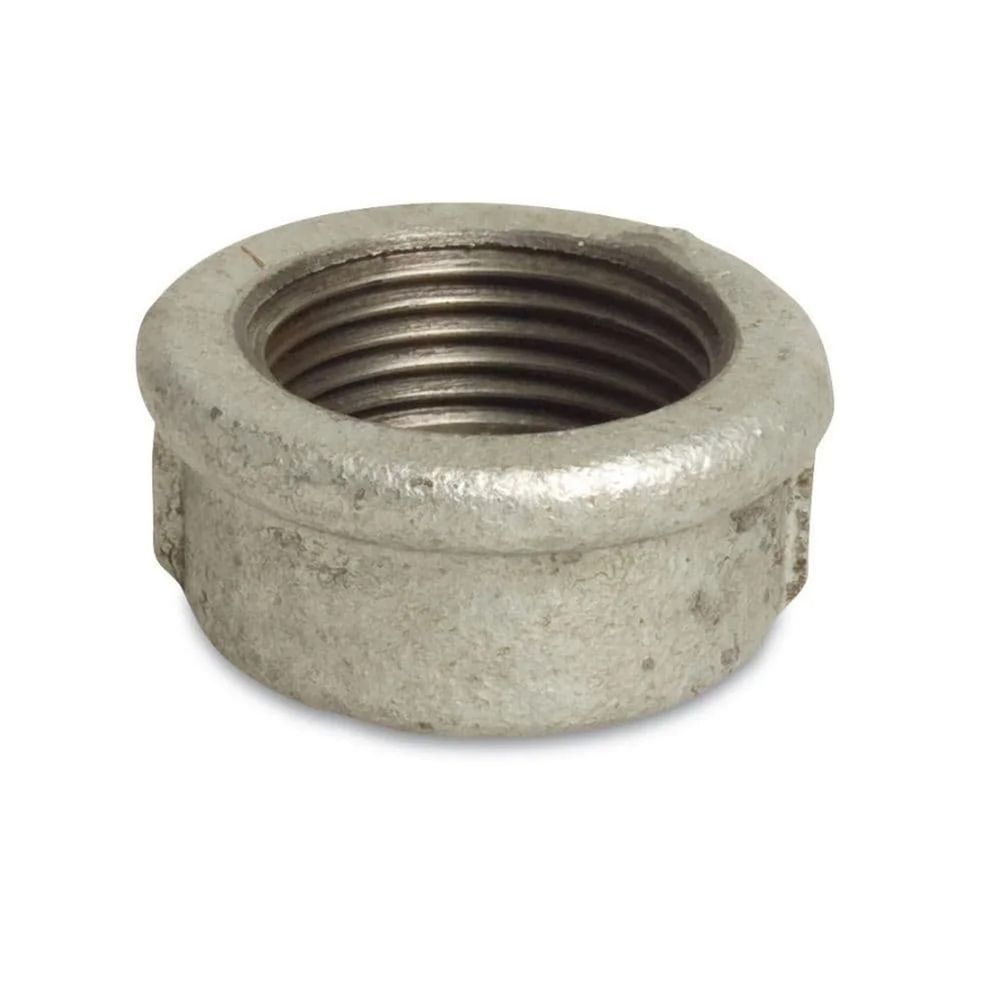 Raccord fonte malléable, bouchon fileté 1 pouce, galvanisé