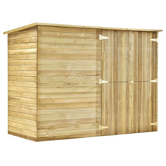 Abri de jardin 232x110x170 cm bois de pin imprégné