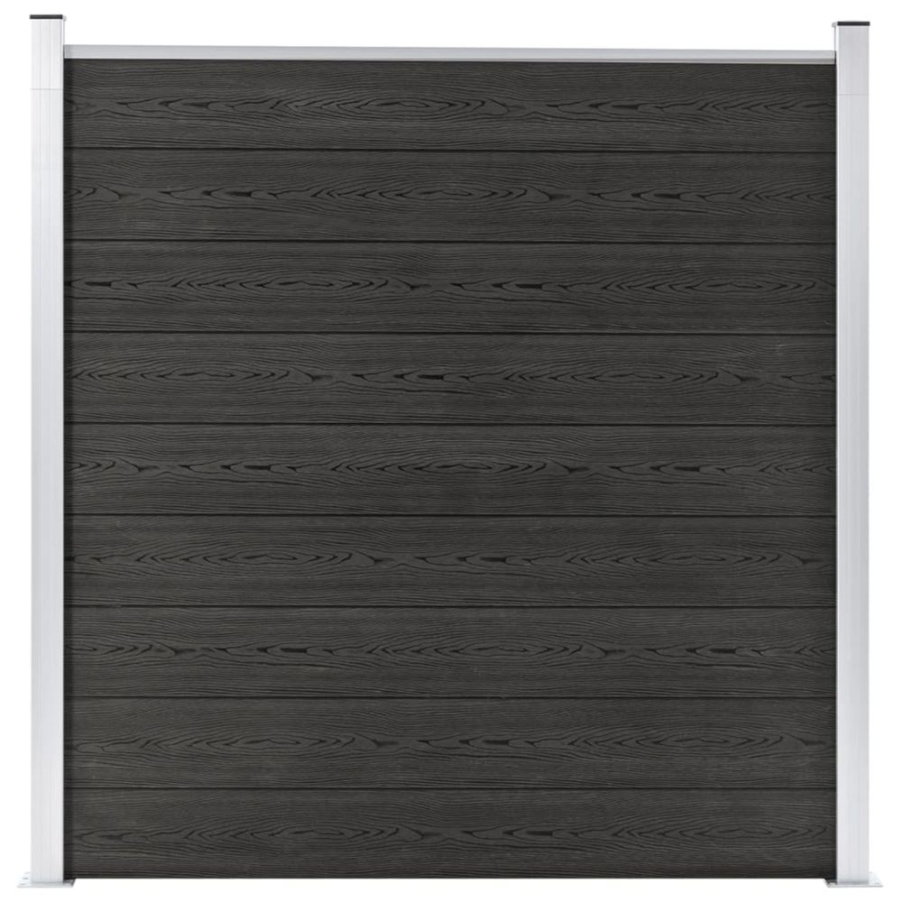 Clôture de jardin wpc 180x186 cm gris