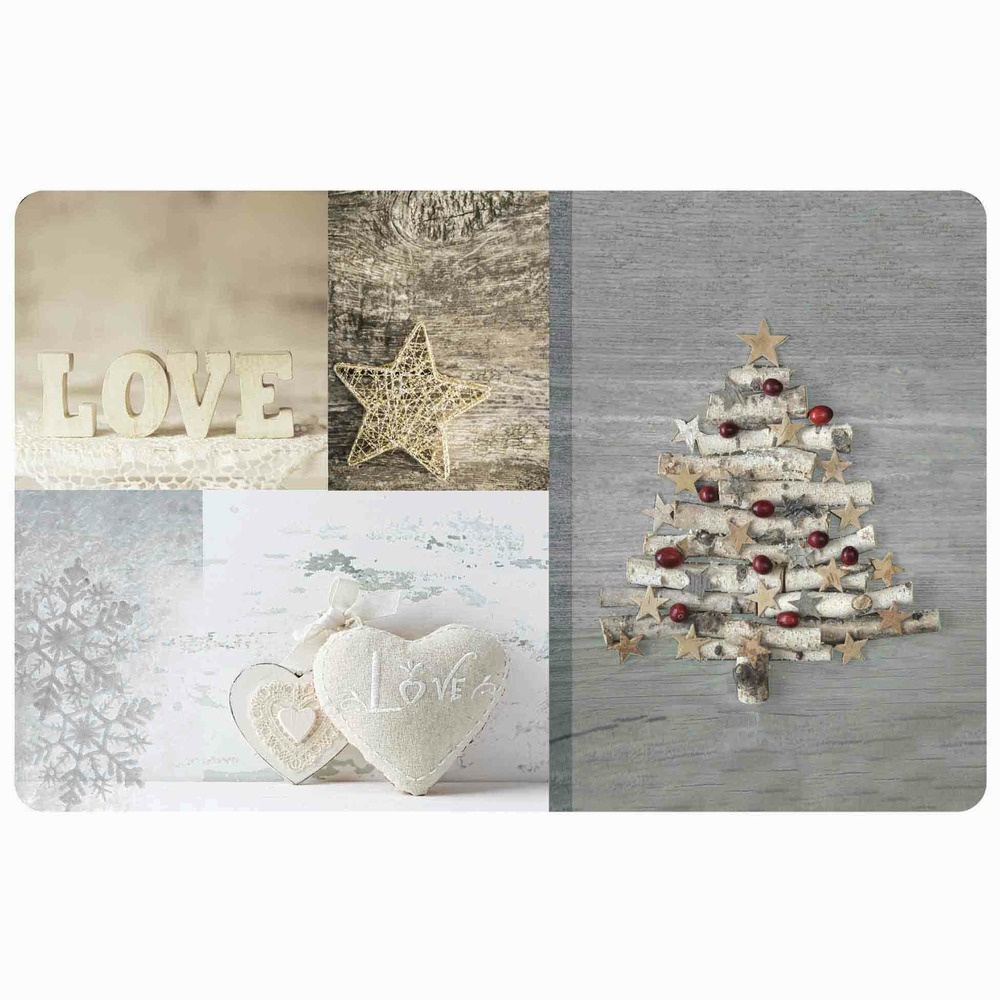 Set de table opaque noel etoilé