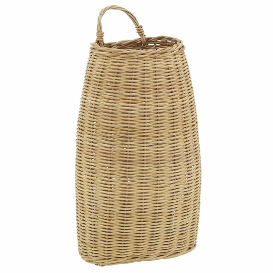 Hotte murale en rotin naturel