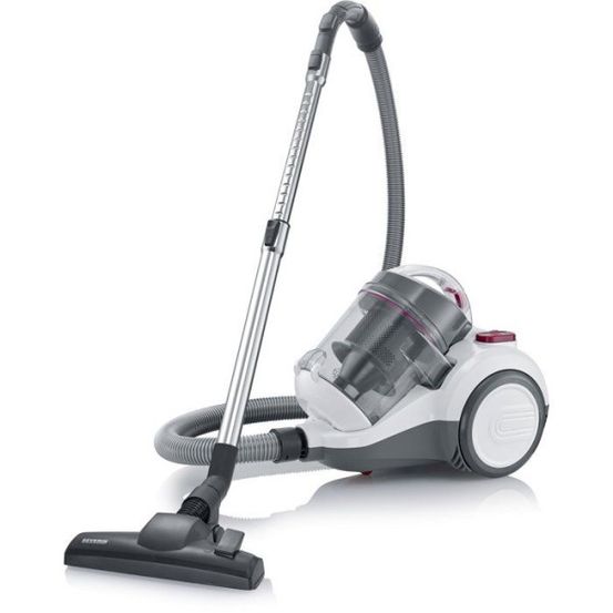 Aspirateur robot traineau sans sac cyclonique - severin cy7088 - 750 w - 79 db - 2 l - blanc / rouge
