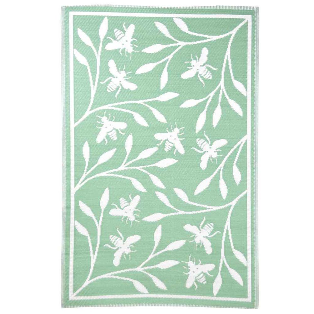 Tapis d'extérieur 182x122 cm motif d'abeille