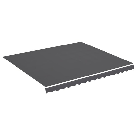 Tissu de remplacement pour auvent anthracite 4x3,5 m