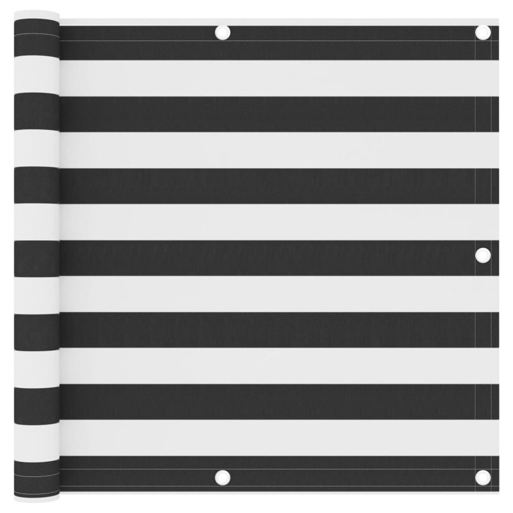 Écran de balcon anthracite et blanc 90x300 cm tissu oxford