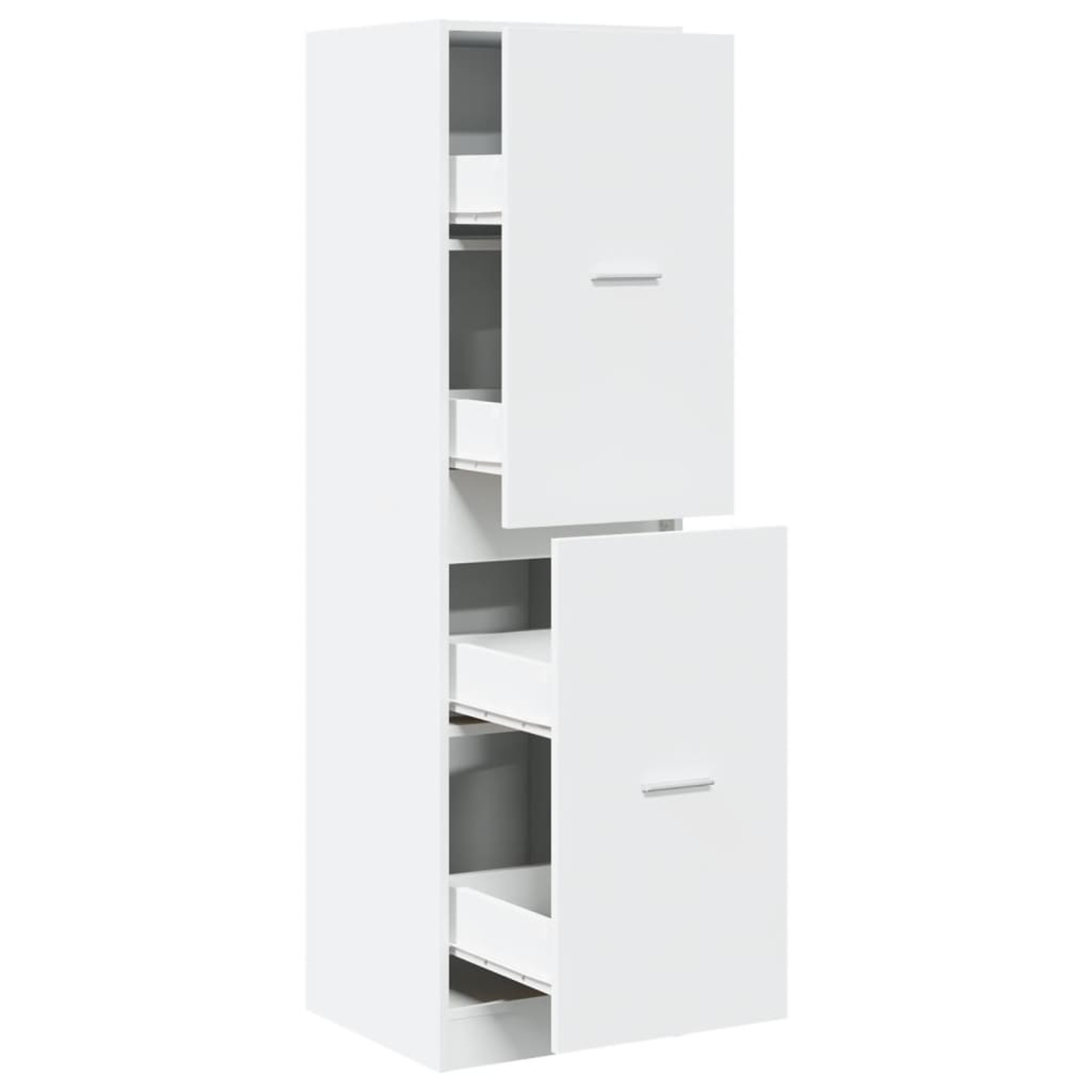 Armoire d'apothicaire blanc 40x41x144,5 cm bois d'ingénierie