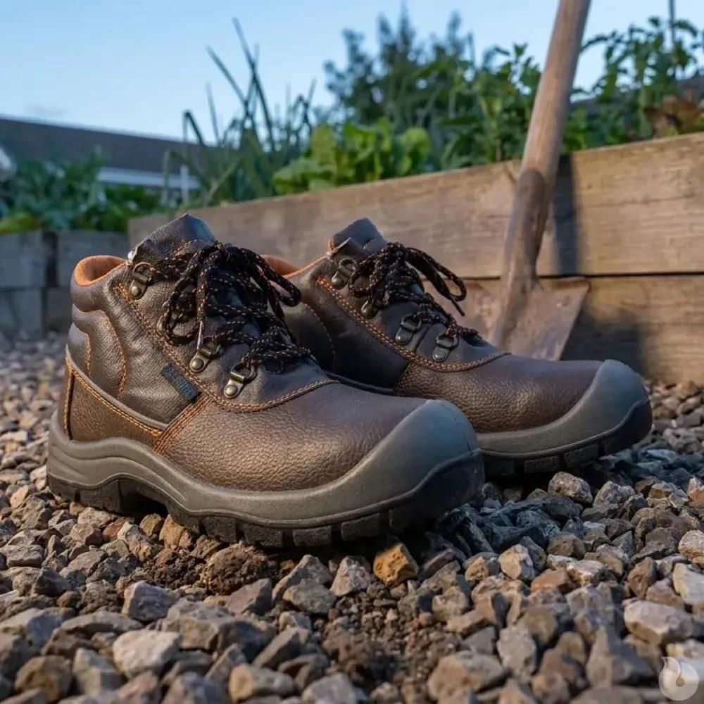 Chaussures de sécurité montantes kansas s3 cuir marron