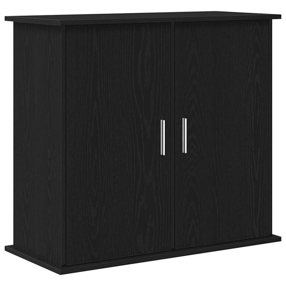 Support pour aquarium chêne noir 81x36x73 cm bois d'ingénierie