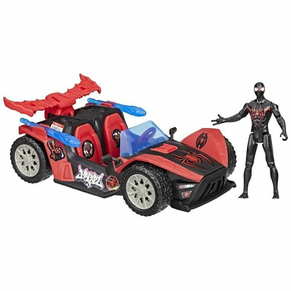 Figurine miles morales bolide de course remix