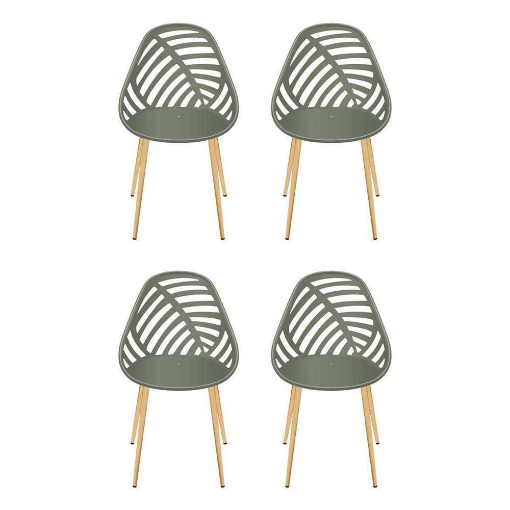 Lot de 4 chaises de jardin 