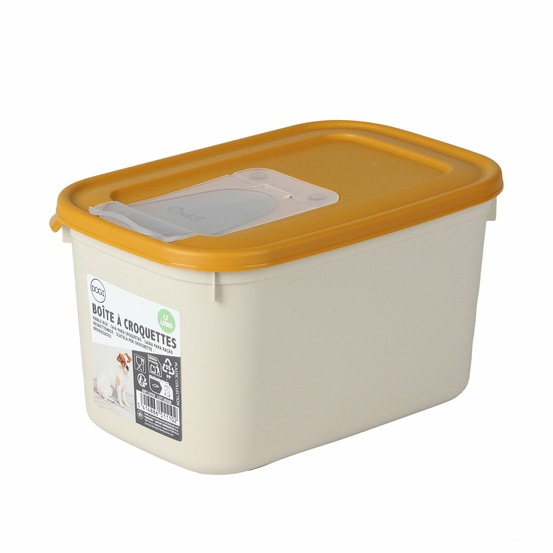 Boîte conteneur à croquettes petit format coco - 1,7 l - blanc