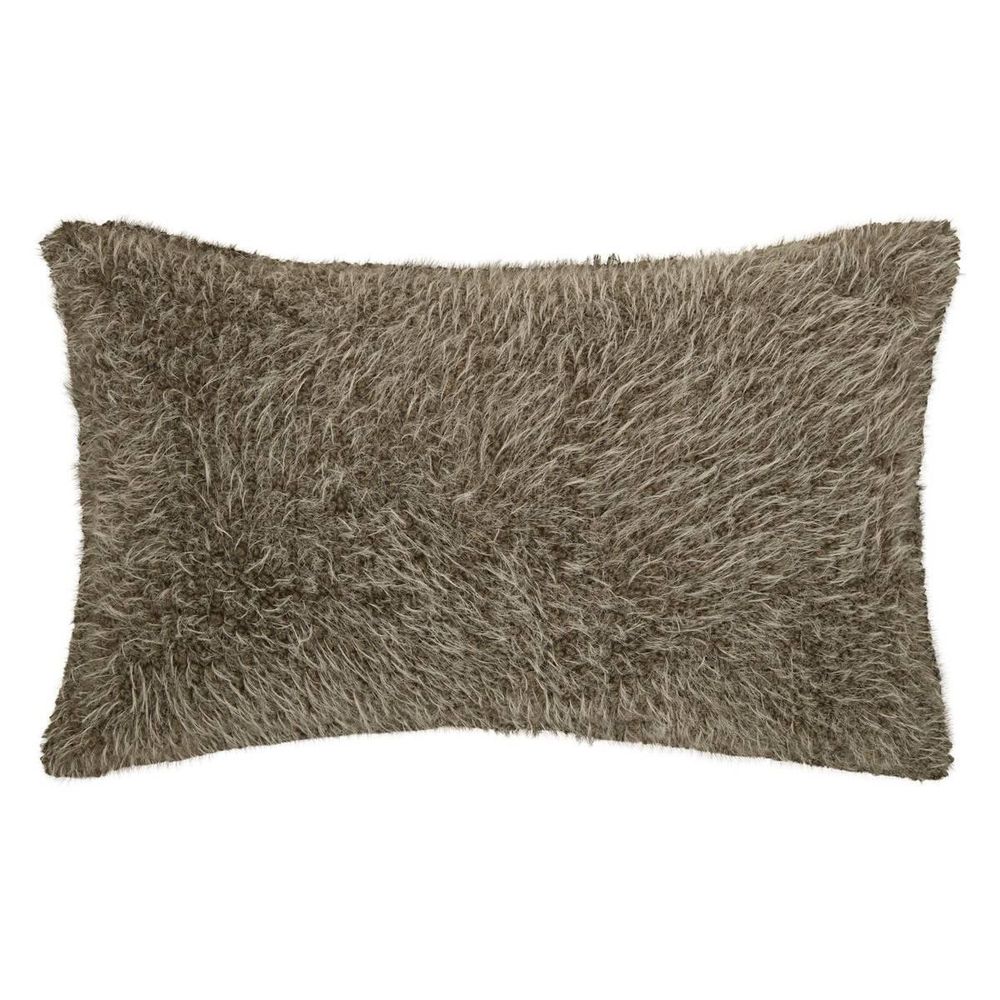 Coussin imitation fourrure 