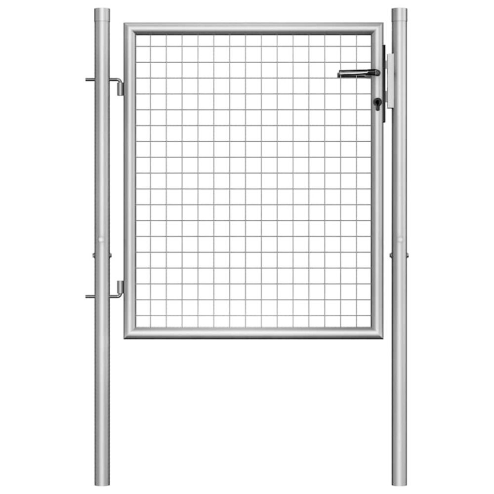 PORTE DE JARDIN ACIER GALVANIS-(864203)