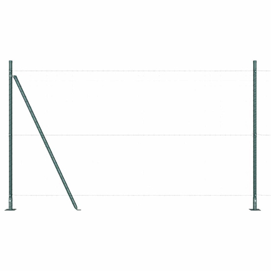 Poteau de clôture. Autre 26 pcs gris 3,2 x 3,2 x 88,5 cm acier