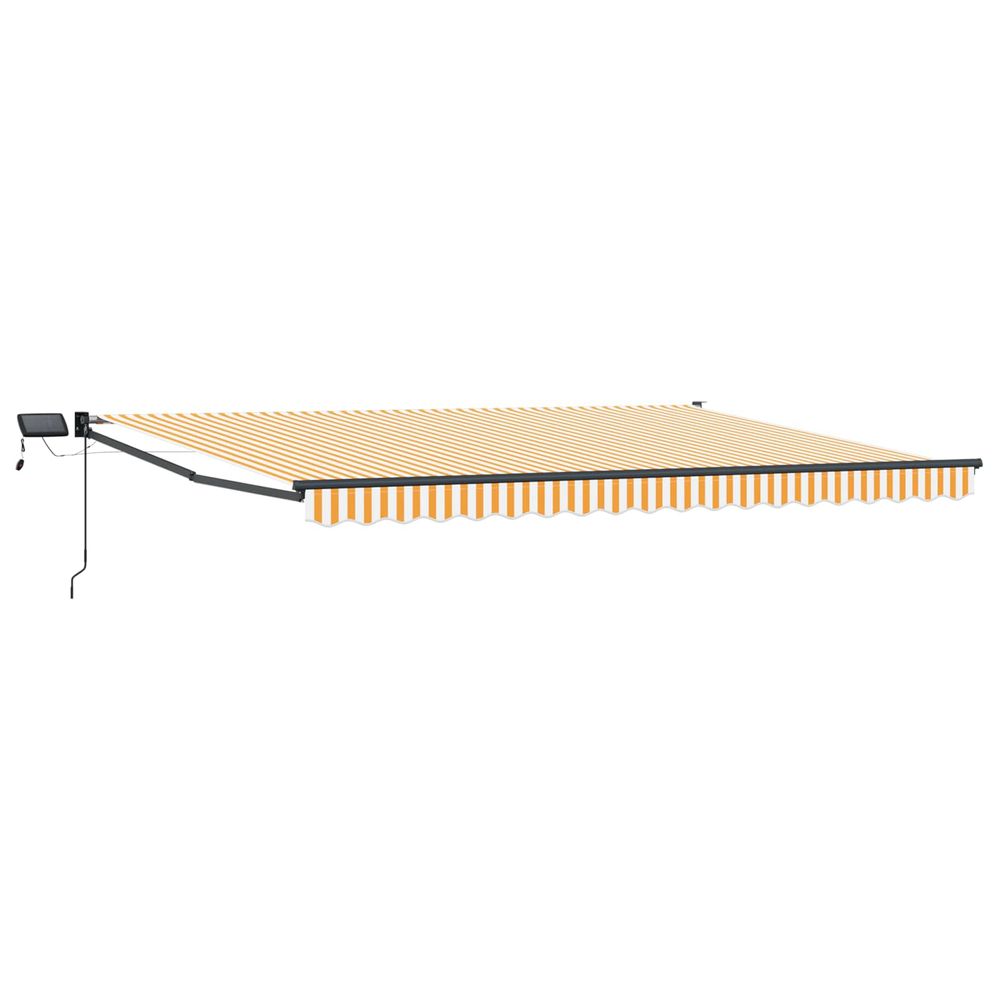 Store rétractable manuel avec leds 4 × 3 m