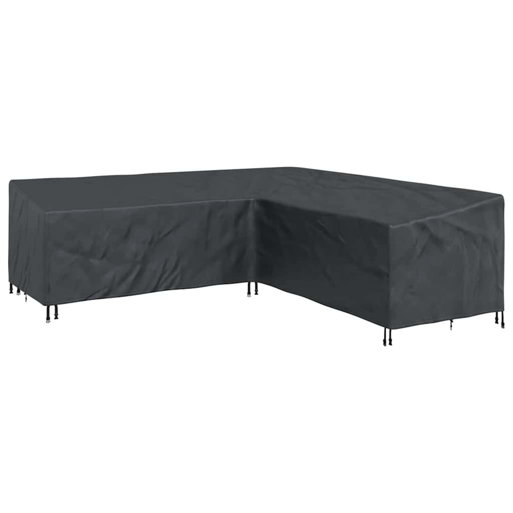 Housse pour meubles noir 255 x 255 x 80 cm tissu oxford 600d