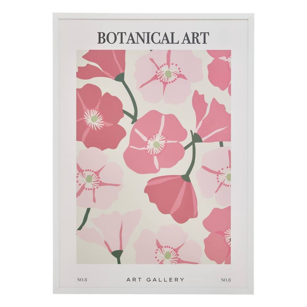 Affiche encadrée fleur de rose 50x70cm