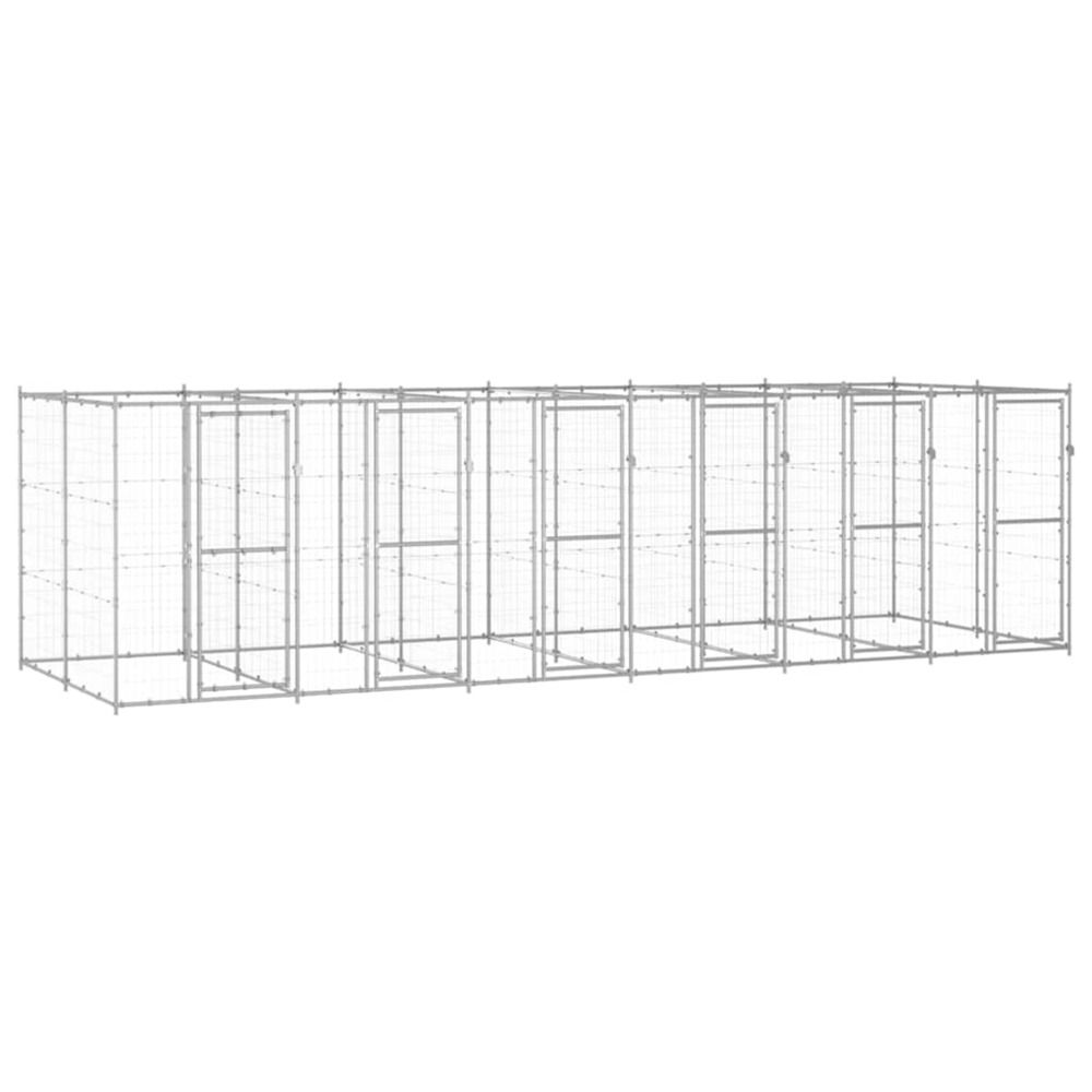 Chenil extérieur acier galvanisé 14,52 m²