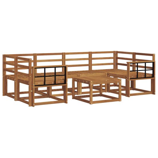 Ensemble de canapés d'extérieur 7 pc naturel