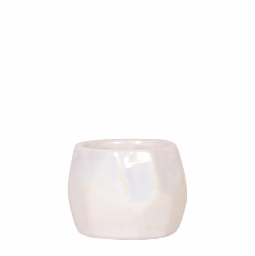 Pot pearl travertin luxe et éclat