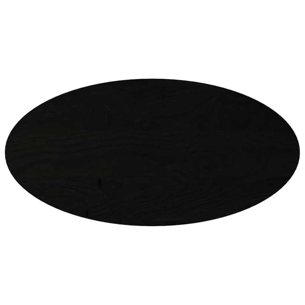 Dessus de table marron foncé 100x50x4cm bois chêne massif ovale