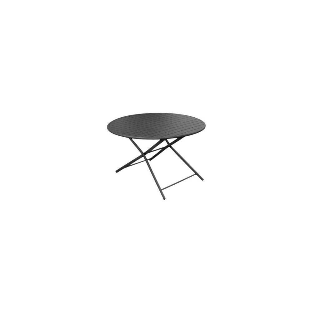 Table de jardin ronde en aluminium 4 personnes globe