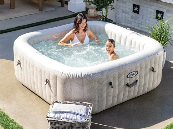 Spa gonflable purespa chevron carré bulles 6 places