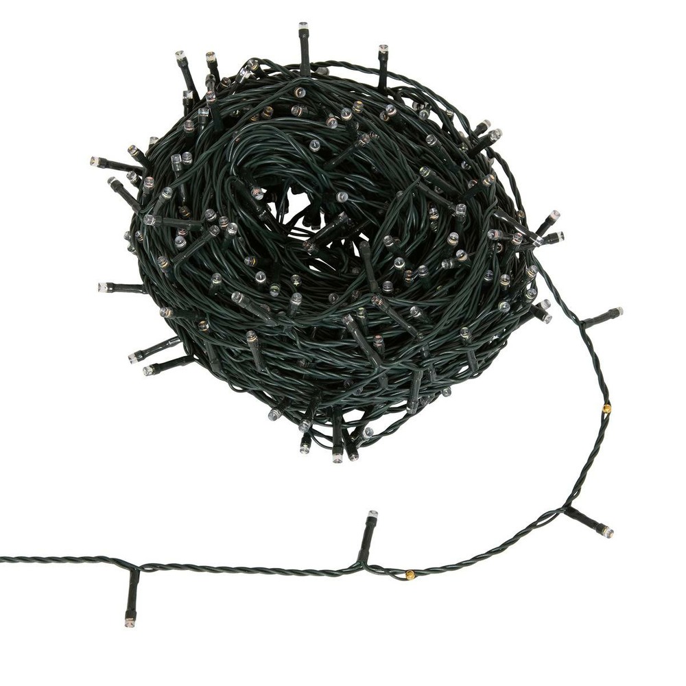 Guirlande lumineuse extérieure solaire 400 led multicolore l.40m