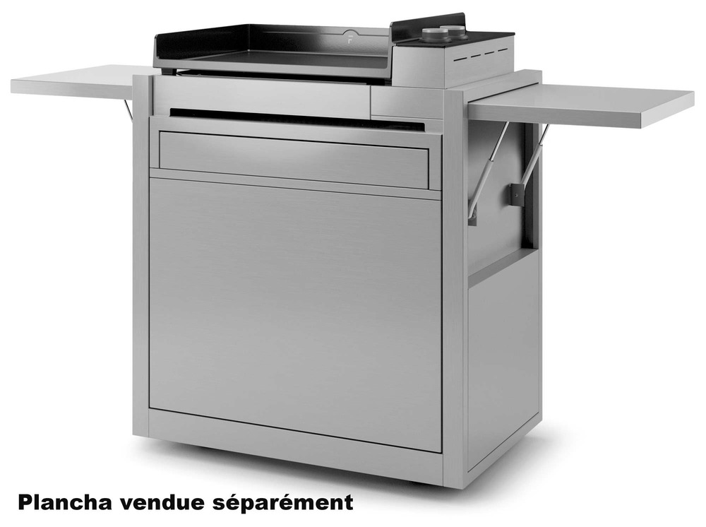 Chariot pour plancha inox - chpif60