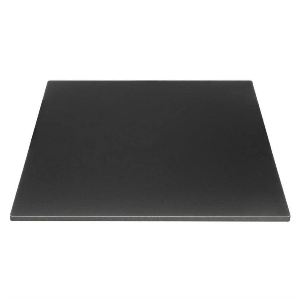 Plateau de table d'extérieur carré noir mat 700 mm - bolero