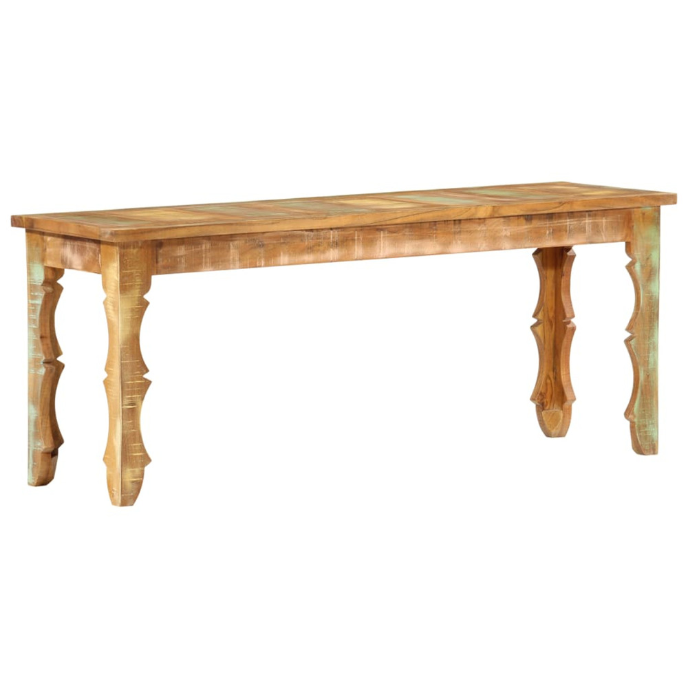 Banc 110 x 35 x 45 cm bois de récupération massif