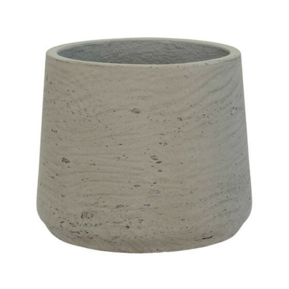 Pot patt l gris effet béton 19.5cm