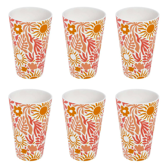 Lot de 6 verres réutilisables