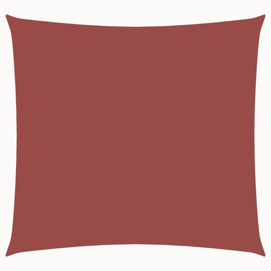 Voile de parasol tissu oxford carré 2x2 m terre cuite